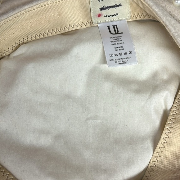 Free People So Emma Beret One Size New Understated Leather